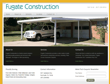 Tablet Screenshot of fugateconstruction.com